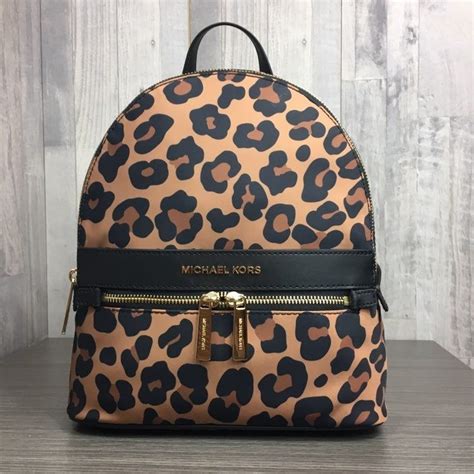 michael kors leopard backpack purse|Michael Kors animal print purse.